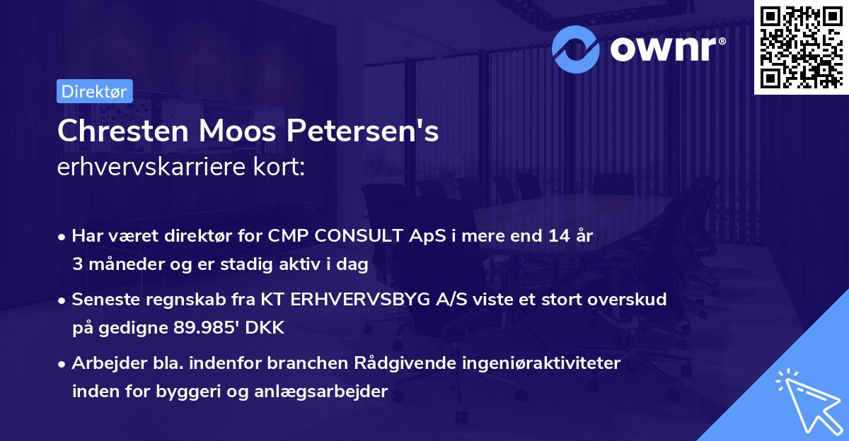 Chresten Moos Petersen's erhvervskarriere kort