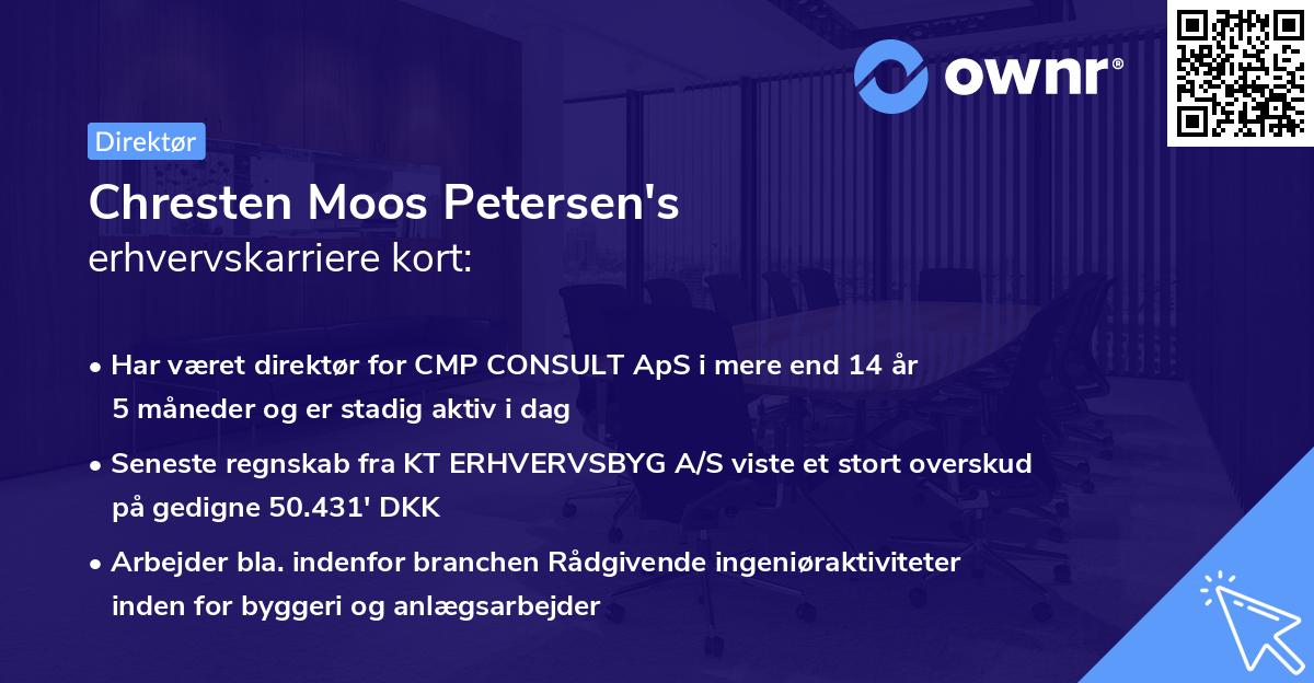 Chresten Moos Petersen's erhvervskarriere kort