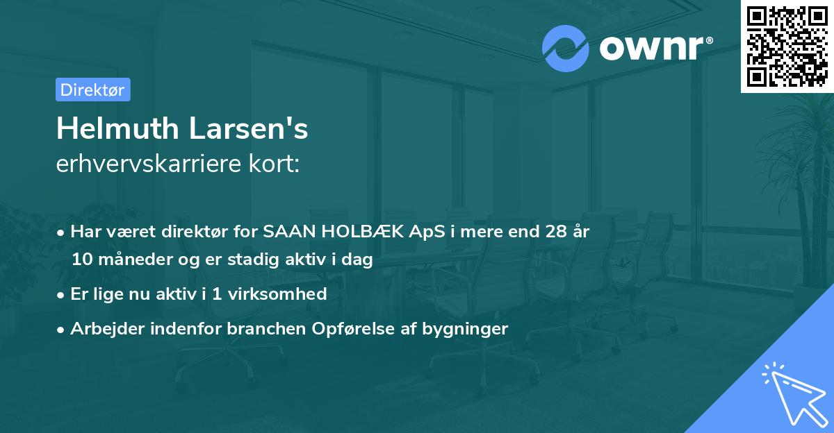 Helmuth Larsen's erhvervskarriere kort