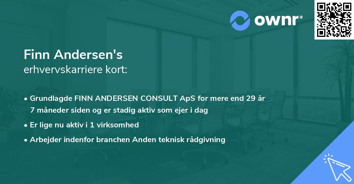 Finn Andersen's erhvervskarriere kort