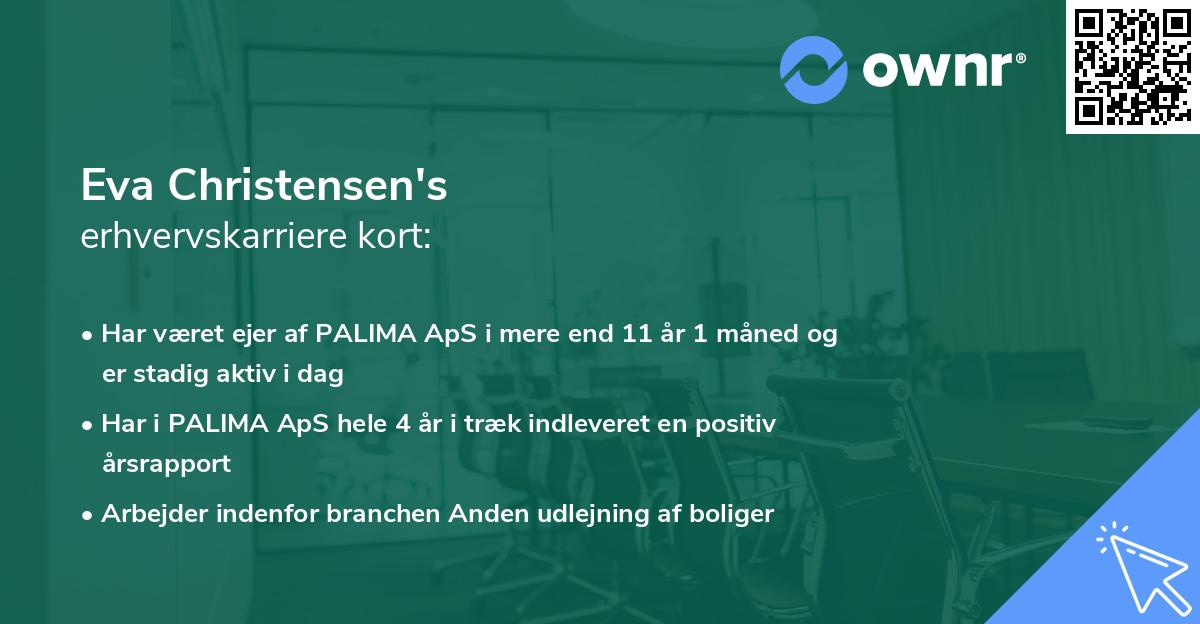 Eva Christensen's erhvervskarriere kort