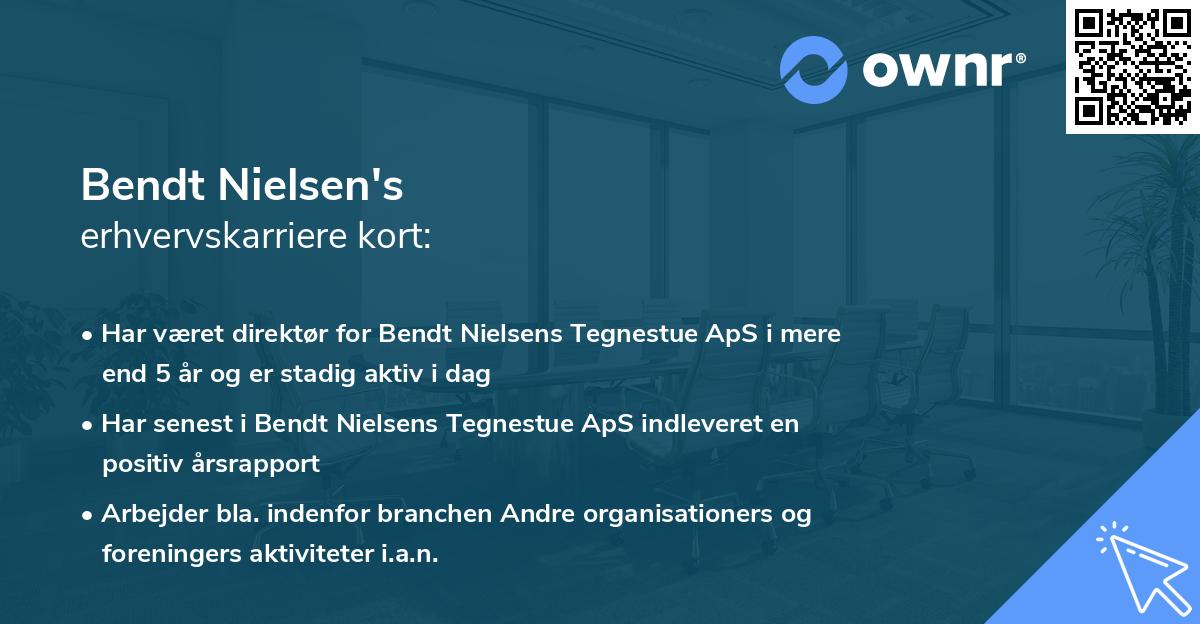 Bendt Nielsen's erhvervskarriere kort