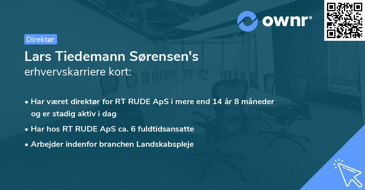 Lars Tiedemann Sørensen's erhvervskarriere kort
