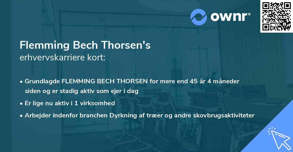 Flemming Bech Thorsen's erhvervskarriere kort
