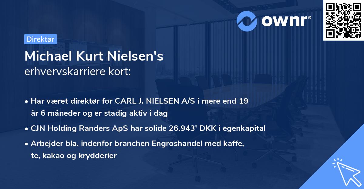 Michael Kurt Nielsen's erhvervskarriere kort
