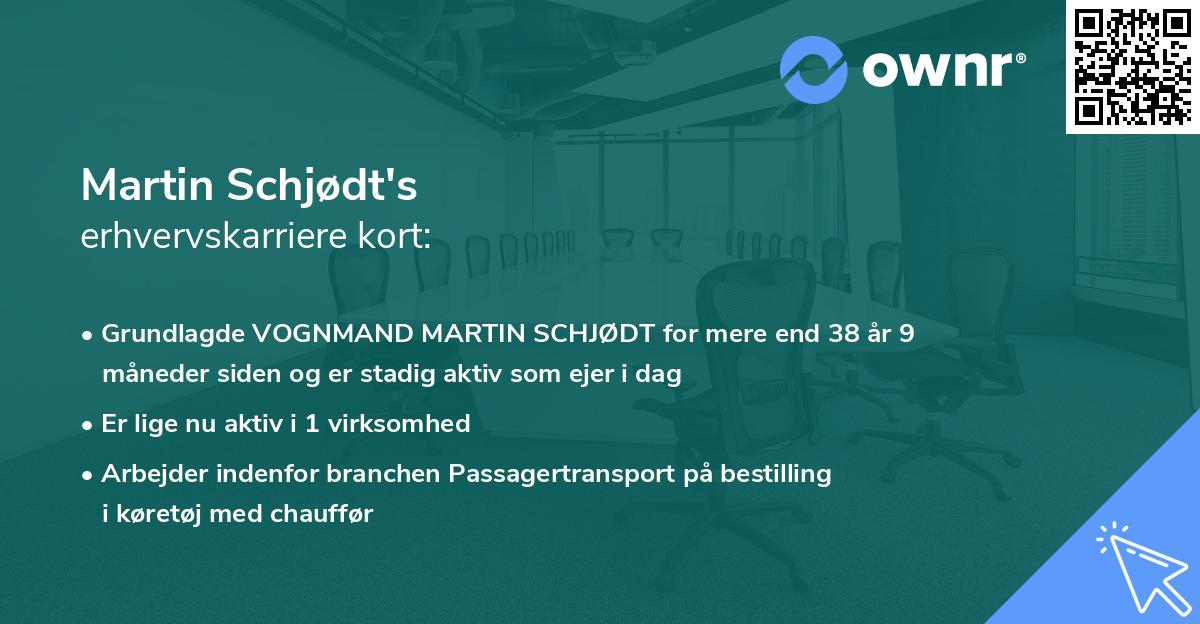 Martin Schjødt's erhvervskarriere kort