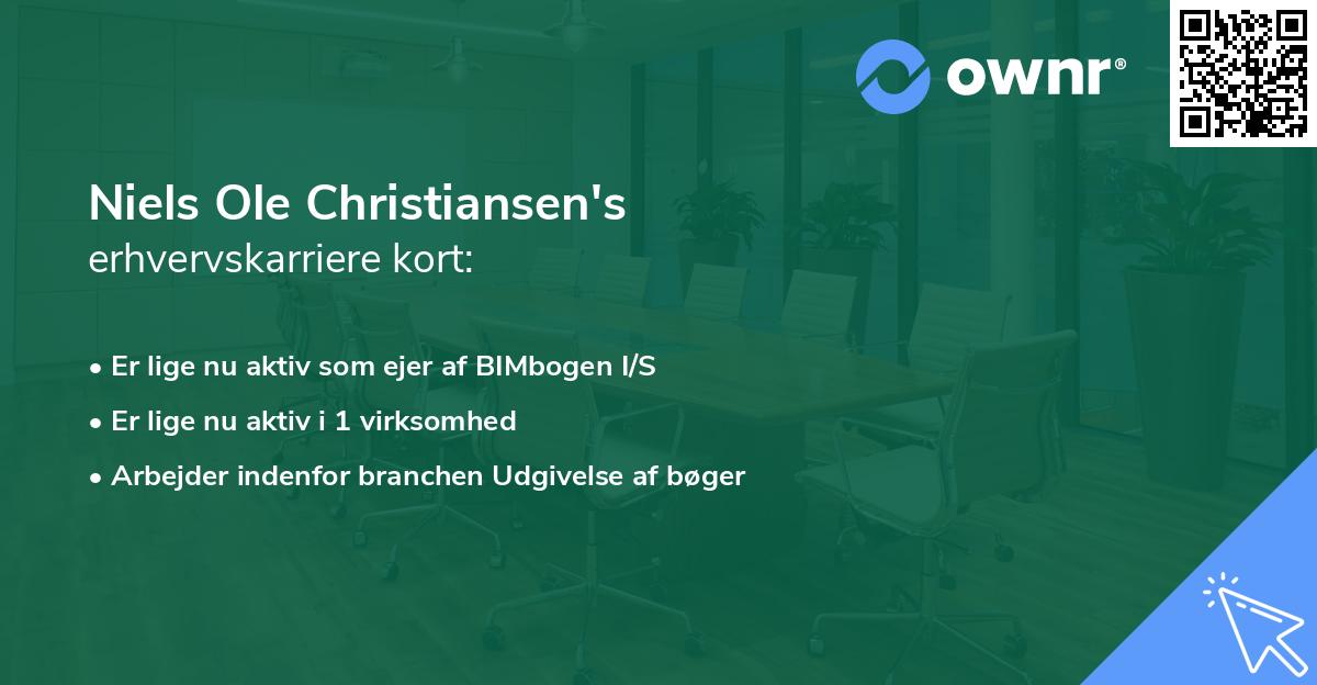 Niels Ole Christiansen's erhvervskarriere kort