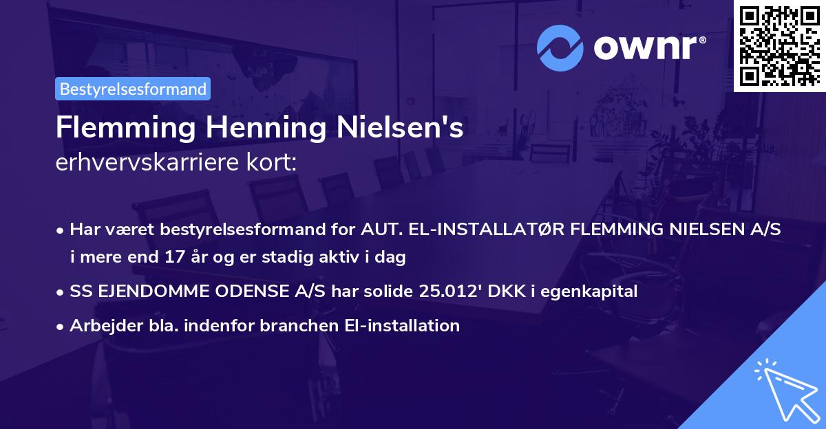 Flemming Henning Nielsen's erhvervskarriere kort