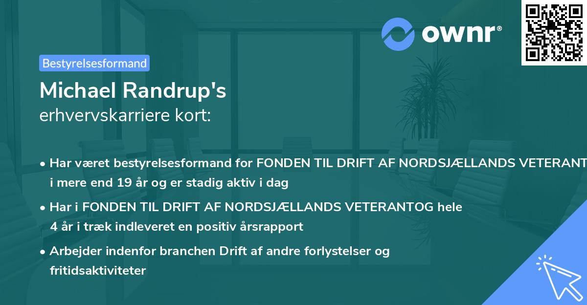 Michael Randrup's erhvervskarriere kort