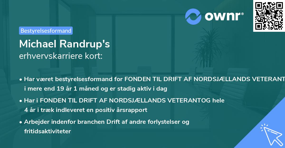 Michael Randrup's erhvervskarriere kort