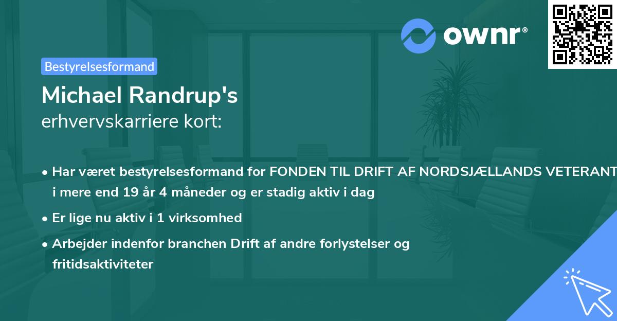 Michael Randrup's erhvervskarriere kort