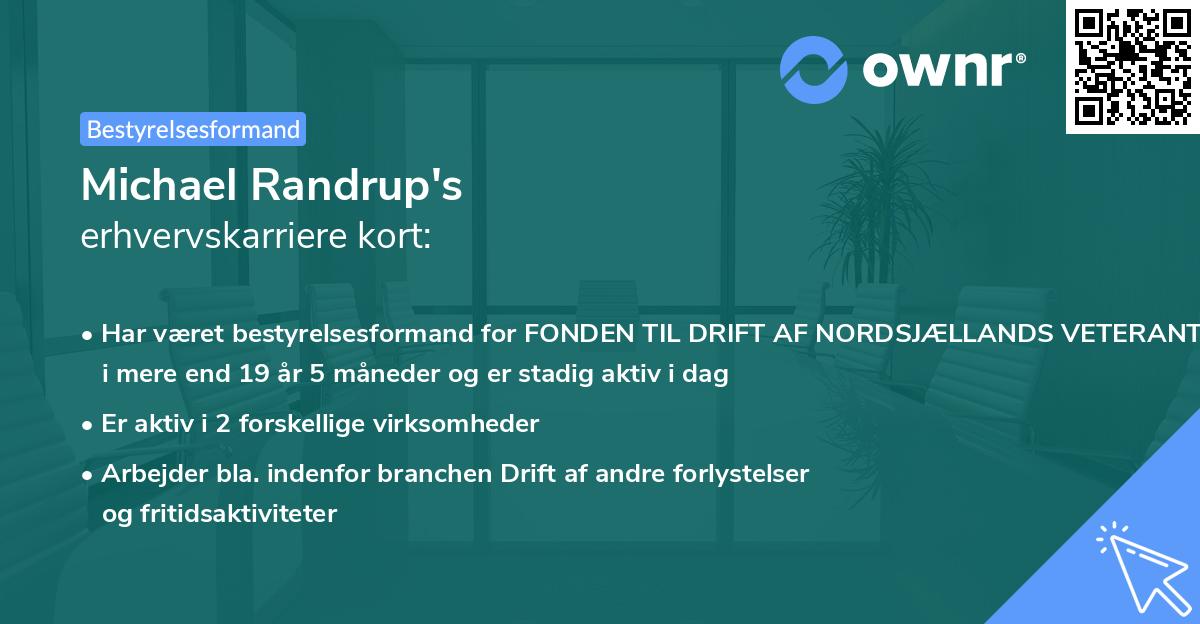 Michael Randrup's erhvervskarriere kort