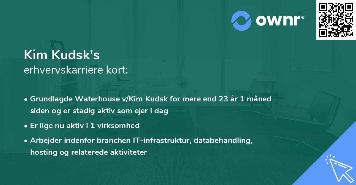 Kim Kudsk's erhvervskarriere kort