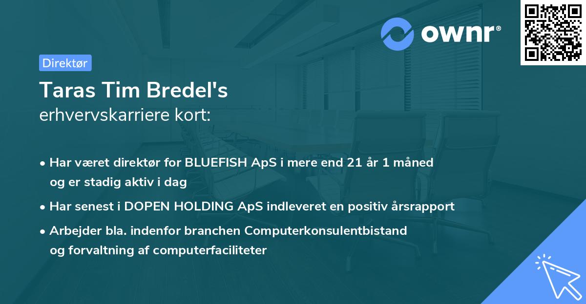 Taras Tim Bredel's erhvervskarriere kort