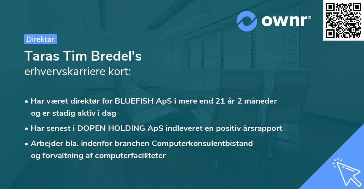 Taras Tim Bredel's erhvervskarriere kort