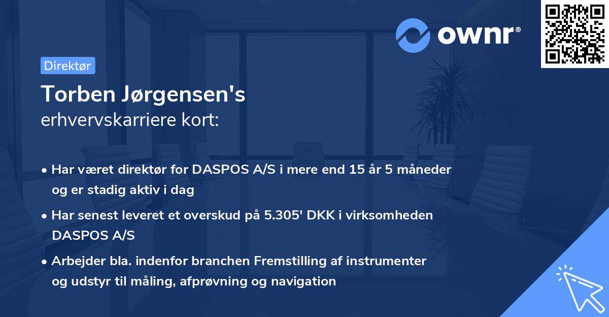 Torben Jørgensen's erhvervskarriere kort