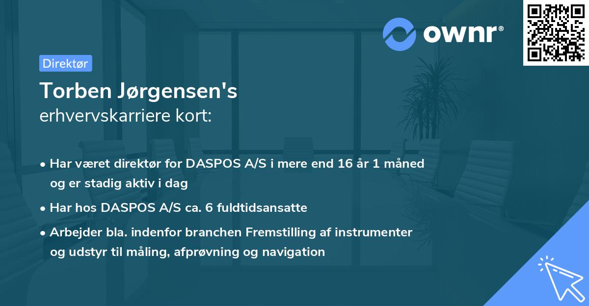 Torben Jørgensen's erhvervskarriere kort