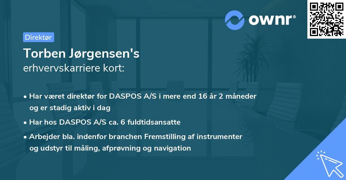 Torben Jørgensen's erhvervskarriere kort