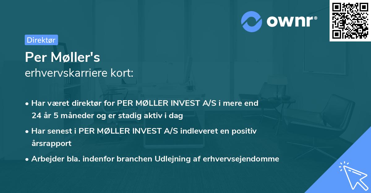 Per Møller's erhvervskarriere kort