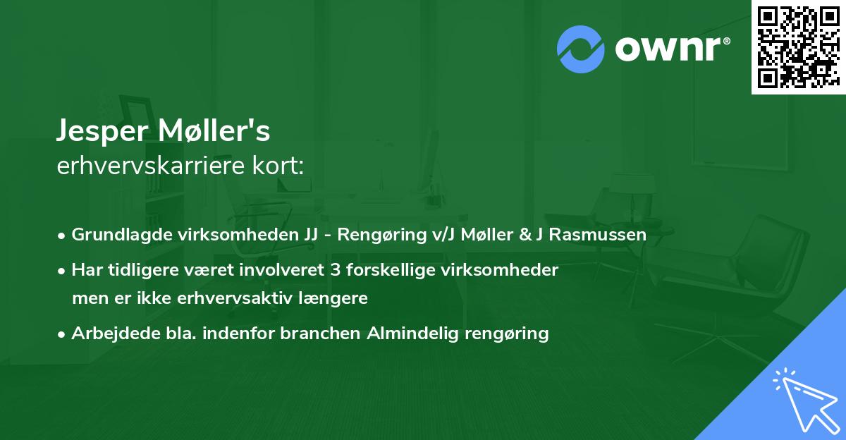 Jesper Møller's erhvervskarriere kort