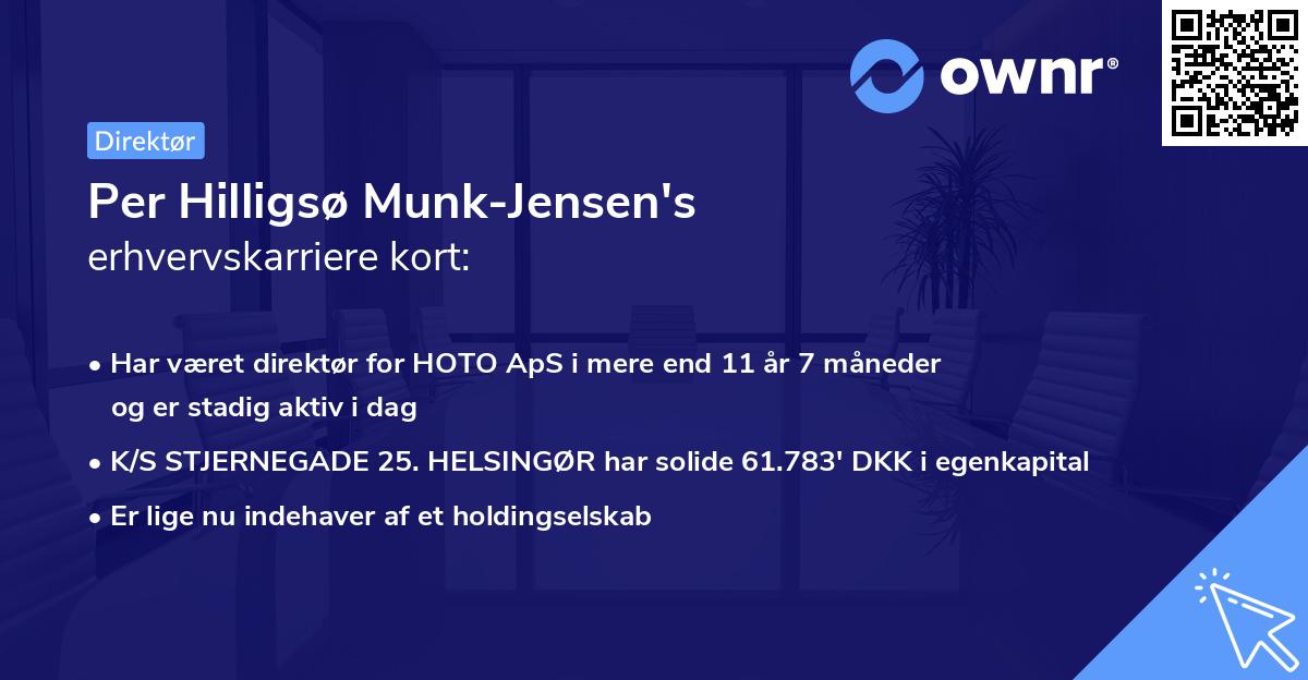 Per Hilligsø Munk-Jensen's erhvervskarriere kort