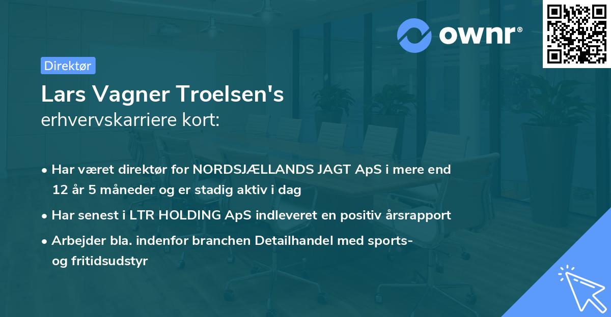 Lars Vagner Troelsen's erhvervskarriere kort