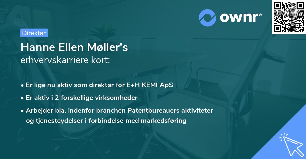 Hanne Ellen Møller's erhvervskarriere kort