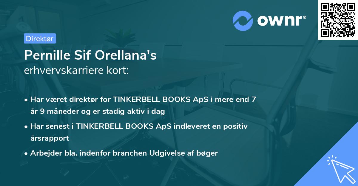 Pernille Sif Orellana's erhvervskarriere kort