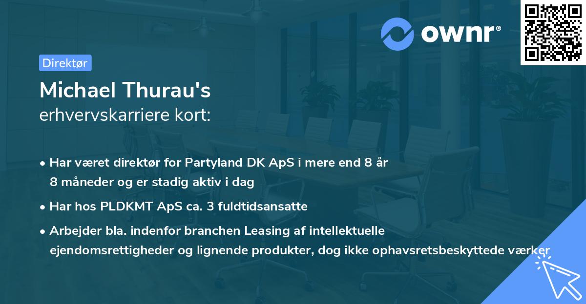 Michael Thurau's erhvervskarriere kort