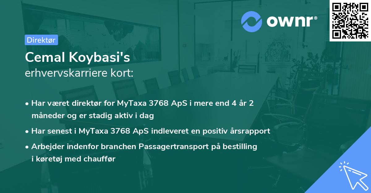 Cemal Koybasi's erhvervskarriere kort