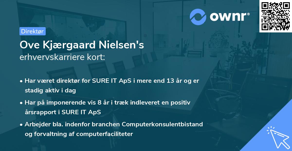 Ove Kjærgaard Nielsen's erhvervskarriere kort