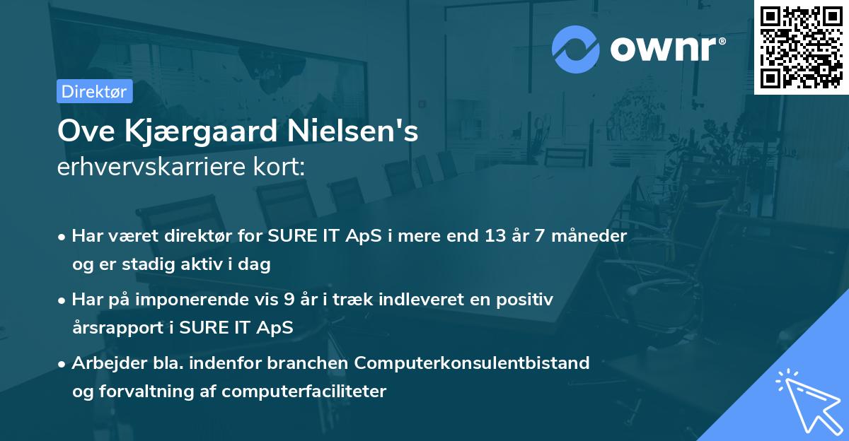 Ove Kjærgaard Nielsen's erhvervskarriere kort