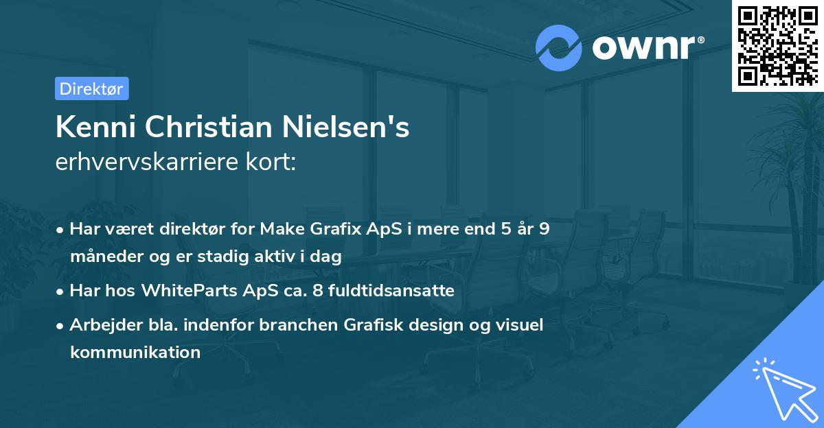 Kenni Christian Nielsen's erhvervskarriere kort