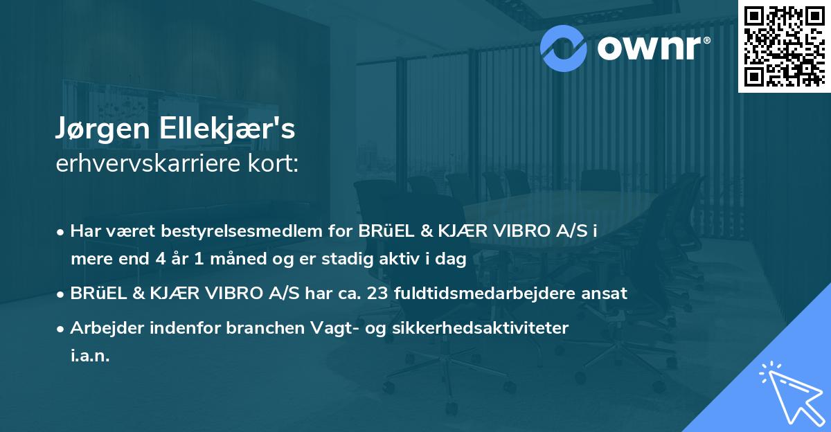 Jørgen Ellekjær's erhvervskarriere kort