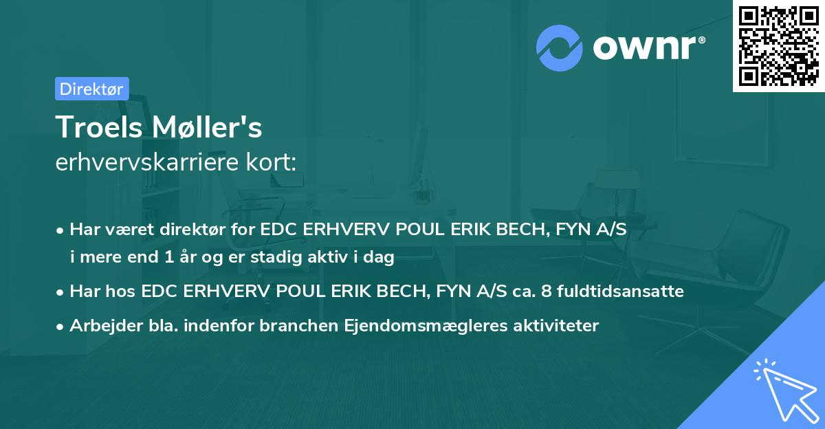 Troels Møller's erhvervskarriere kort