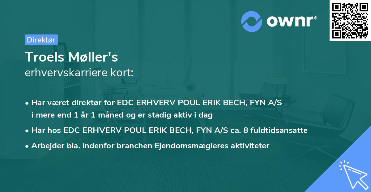 Troels Møller's erhvervskarriere kort