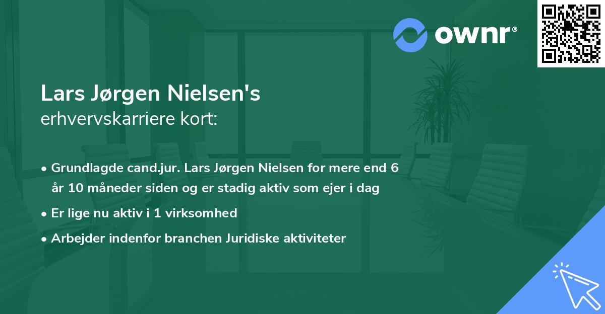 Lars Jørgen Nielsen's erhvervskarriere kort