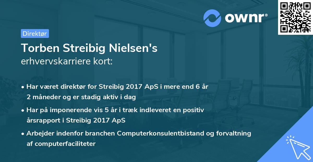 Torben Streibig Nielsen's erhvervskarriere kort