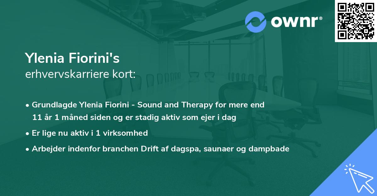 Ylenia Fiorini's erhvervskarriere kort