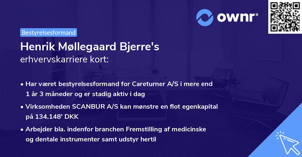Henrik Møllegaard Bjerre's erhvervskarriere kort