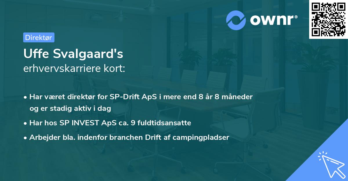 Uffe Svalgaard's erhvervskarriere kort