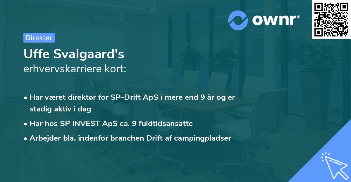 Uffe Svalgaard's erhvervskarriere kort
