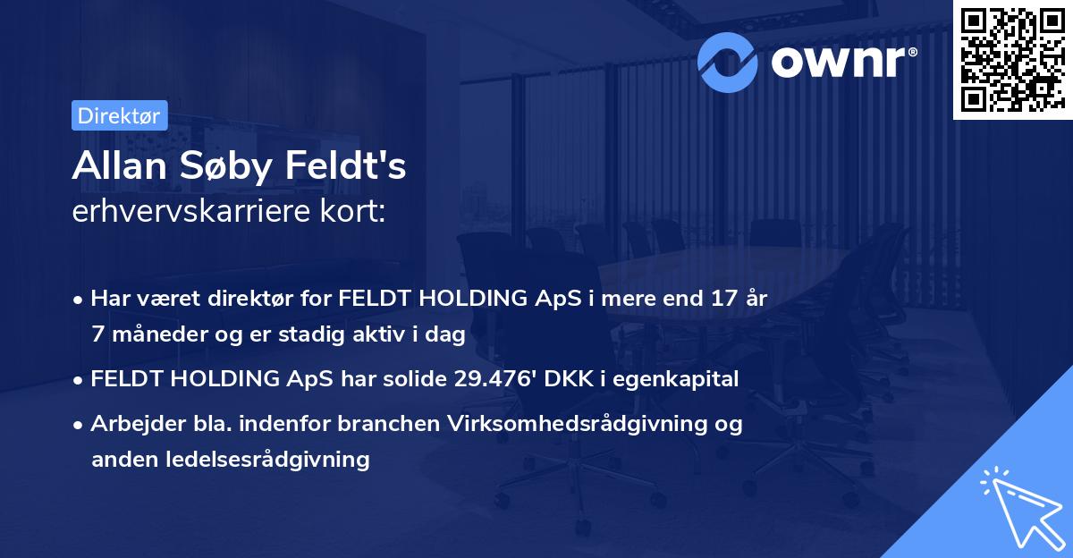Allan Søby Feldt's erhvervskarriere kort