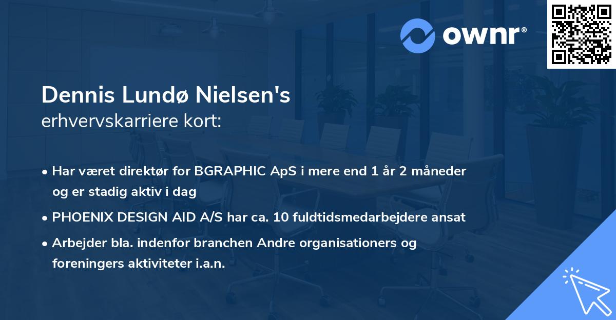 Dennis Lundø Nielsen's erhvervskarriere kort
