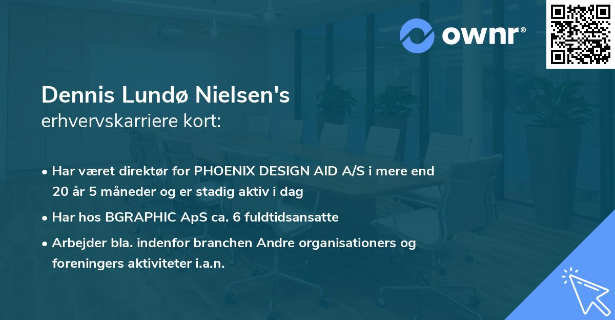 Dennis Lundø Nielsen's erhvervskarriere kort