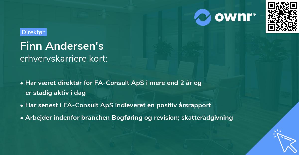 Finn Andersen's erhvervskarriere kort