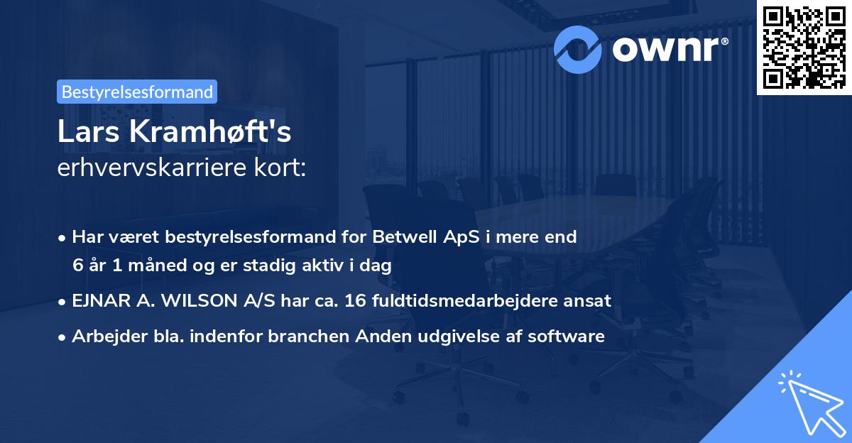 Lars Kramhøft's erhvervskarriere kort