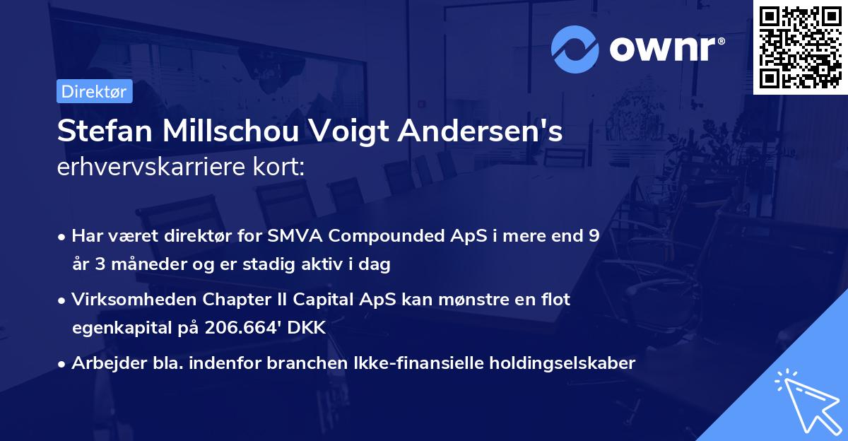 Stefan Millschou Voigt Andersen's erhvervskarriere kort