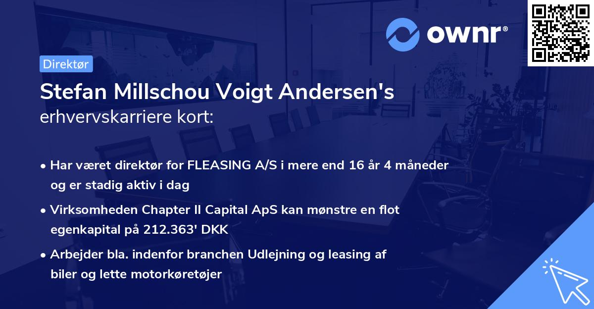 Stefan Millschou Voigt Andersen's erhvervskarriere kort
