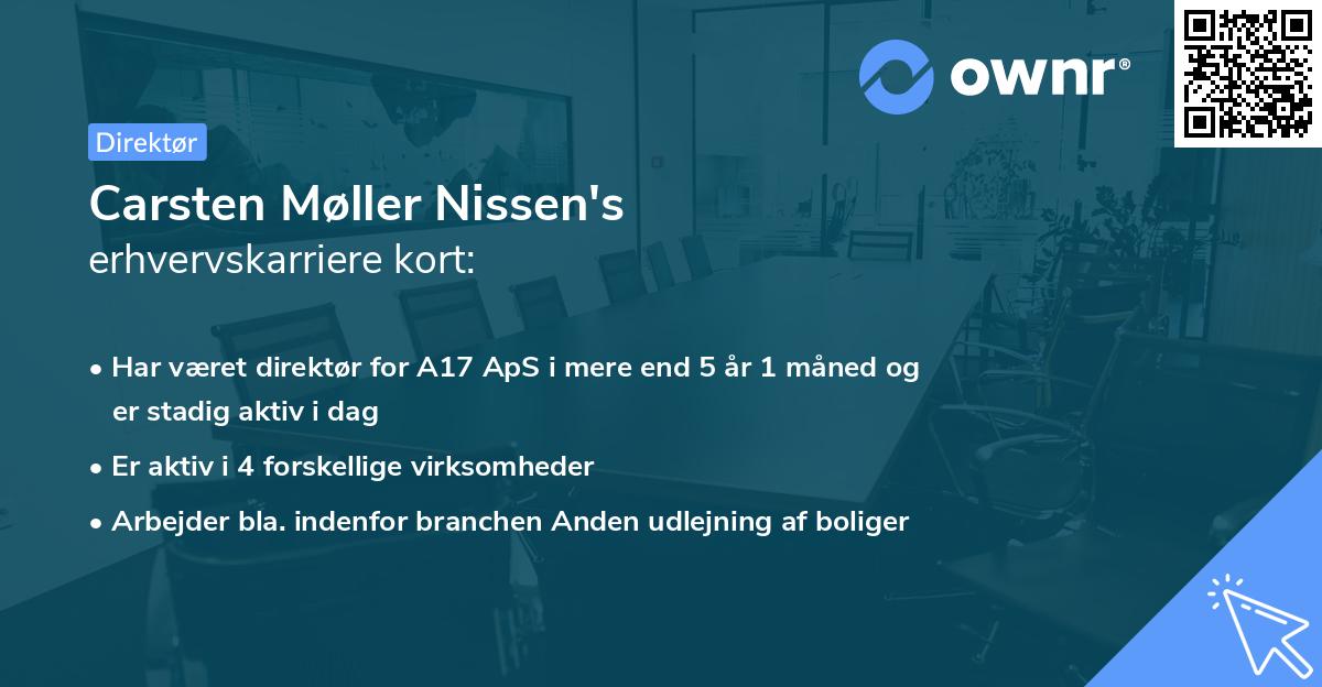 Carsten Møller Nissen's erhvervskarriere kort